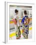 Japan, Tokyo, Girls in Kimono on Subway Platform-Steve Vidler-Framed Photographic Print