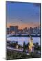 Japan, Tokyo, Odaiba Waterfront at Twilight-Rob Tilley-Mounted Photographic Print