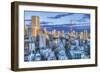 Japan, Tokyo, Roppongi, Sunset Skyline-Rob Tilley-Framed Photographic Print