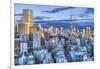 Japan, Tokyo, Roppongi, Sunset Skyline-Rob Tilley-Framed Photographic Print