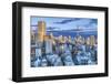 Japan, Tokyo, Roppongi, Sunset Skyline-Rob Tilley-Framed Photographic Print