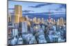 Japan, Tokyo, Roppongi, Sunset Skyline-Rob Tilley-Mounted Photographic Print