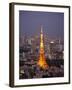 Japan, Tokyo, Roppongi, View of Tokyo Tower and City Skyline from Tokyo City View Tower-Steve Vidler-Framed Photographic Print