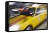 Japan Tokyo Street Traffic Motion Blur-Nosnibor137-Framed Stretched Canvas