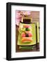 Japan Traditional Food Sushi on Green Plate-egal-Framed Photographic Print