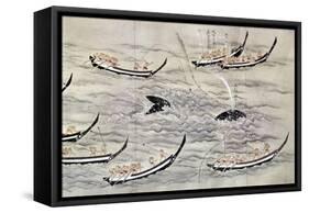 Japan: Whaling, C. 1800-null-Framed Stretched Canvas