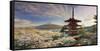 Japan, Yamanashi Prefecture, Fuji-Yoshida, Chureito Pagoda, Mt Fuji and Cherry Blossoms-Michele Falzone-Framed Stretched Canvas