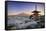 Japan, Yamanashi Prefecture, Fuji-Yoshida, Chureito Pagoda, Mt Fuji and Cherry Blossoms-Michele Falzone-Framed Stretched Canvas