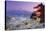 Japan, Yamanashi Prefecture, Fuji-Yoshida, Chureito Pagoda, Mt Fuji and Cherry Blossoms-Michele Falzone-Stretched Canvas