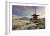 Japan, Yamanashi Prefecture, Fuji-Yoshida, Chureito Pagoda, Mt Fuji and Cherry Blossoms-Michele Falzone-Framed Photographic Print