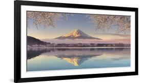 Japan, Yamanashi Prefecture, Kawaguchi Ko Lake and Mt Fuji-Michele Falzone-Framed Photographic Print