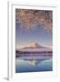 Japan, Yamanashi Prefecture, Kawaguchi Ko Lake and Mt Fuji-Michele Falzone-Framed Photographic Print