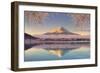 Japan, Yamanashi Prefecture, Kawaguchi Ko Lake and Mt Fuji-Michele Falzone-Framed Photographic Print