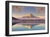 Japan, Yamanashi Prefecture, Kawaguchi Ko Lake and Mt Fuji-Michele Falzone-Framed Photographic Print