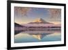 Japan, Yamanashi Prefecture, Kawaguchi Ko Lake and Mt Fuji-Michele Falzone-Framed Photographic Print