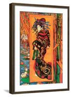 Japanaiserie: Oiran-Vincent van Gogh-Framed Art Print