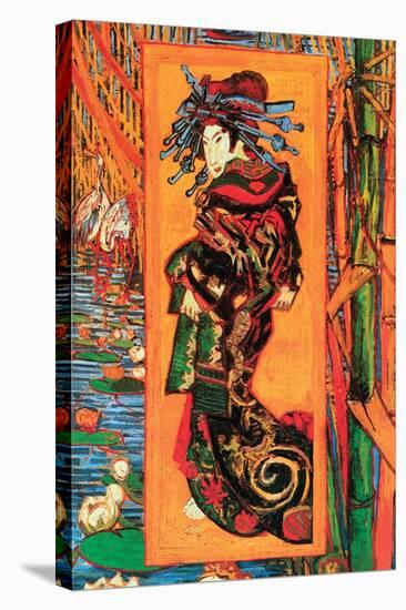 Japanaiserie: Oiran-Vincent van Gogh-Stretched Canvas