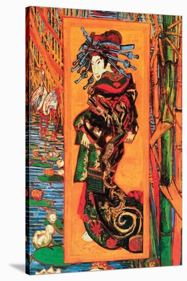 Japanaiserie: Oiran-Vincent van Gogh-Stretched Canvas