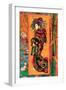 Japanaiserie: Oiran-Vincent van Gogh-Framed Art Print