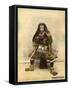 Japanese Actor in the Costume of a Samurai Warrior-null-Framed Stretched Canvas
