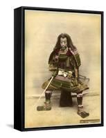 Japanese Actor in the Costume of a Samurai Warrior-null-Framed Stretched Canvas