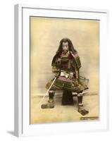 Japanese Actor in the Costume of a Samurai Warrior-null-Framed Photographic Print