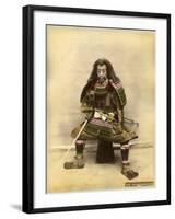 Japanese Actor in the Costume of a Samurai Warrior-null-Framed Photographic Print