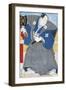 Japanese Actor in Traditional Kimono with Fan-Utagawa Toyokuni-Framed Giclee Print