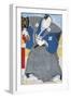 Japanese Actor in Traditional Kimono with Fan-Utagawa Toyokuni-Framed Giclee Print