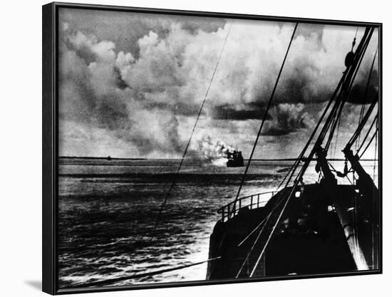 Japanese Air Raid on Port Darwin, 1942-null-Framed Photographic Print