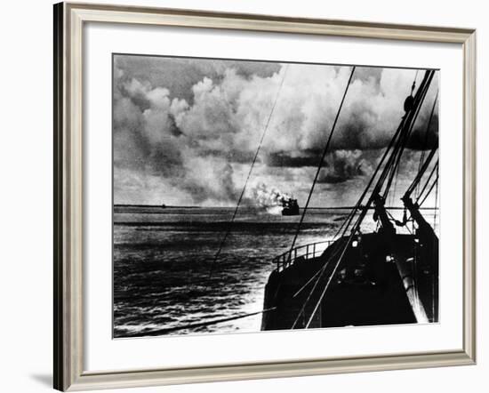 Japanese Air Raid on Port Darwin, 1942-null-Framed Photographic Print