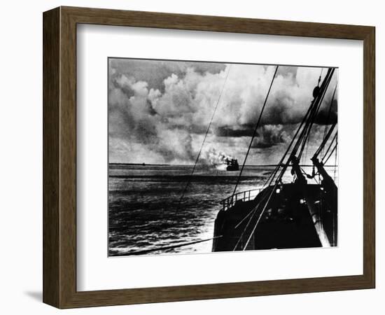 Japanese Air Raid on Port Darwin, 1942-null-Framed Photographic Print