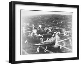 Japanese Aircraft Carrier 'Akagi', Flagship of Admiral Nagumo, Pearl Harbor, 7th December, 1941-Japanese Photographer-Framed Photographic Print