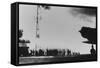 Japanese Aircraft Carrier Crew Waves to Planes Taking Off to Bomb Pearl Harbor-null-Framed Stretched Canvas