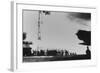 Japanese Aircraft Carrier Crew Waves to Planes Taking Off to Bomb Pearl Harbor-null-Framed Photo