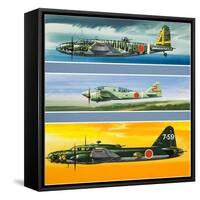 Japanese Aircraft of World War Two-Wilf Hardy-Framed Stretched Canvas