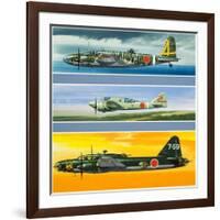 Japanese Aircraft of World War Two-Wilf Hardy-Framed Giclee Print