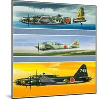 Japanese Aircraft of World War Two-Wilf Hardy-Mounted Giclee Print