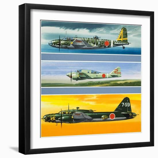 Japanese Aircraft of World War Two-Wilf Hardy-Framed Giclee Print