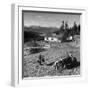 Japanese-American Family Working on their Farm after Returning from Internment Camps-null-Framed Photographic Print