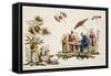 Japanese Apparel and Parasol-Jean Baptiste Pillement-Framed Stretched Canvas