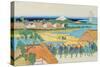 Japanese Army Drill-Katsushika Hokusai-Stretched Canvas
