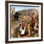 Japanese Army War Veteran Carrying The Ashes Of A Fellow Soldier Killed In Action (China 1938)-null-Framed Art Print