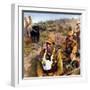 Japanese Army War Veteran Carrying The Ashes Of A Fellow Soldier Killed In Action (China 1938)-null-Framed Art Print