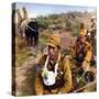 Japanese Army War Veteran Carrying The Ashes Of A Fellow Soldier Killed In Action (China 1938)-null-Stretched Canvas