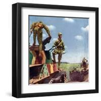 Japanese Army WWII Photo-null-Framed Art Print