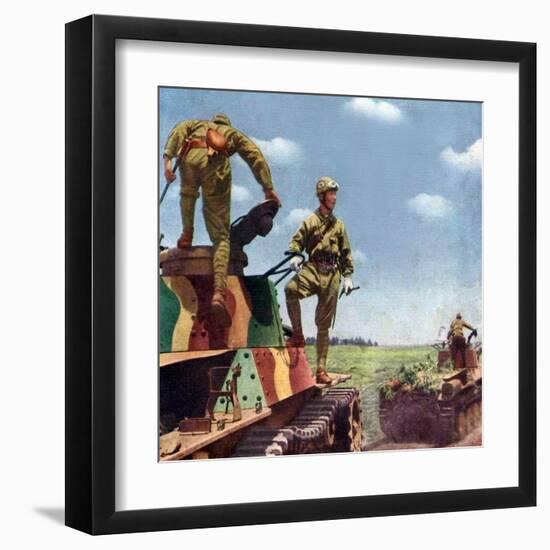 Japanese Army WWII Photo-null-Framed Art Print