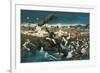 Japanese Attack Boxers at Wall City Tianjin-null-Framed Premium Giclee Print