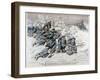 Japanese Attack on a Hospital Train Near Port Arthur, Manchuria, Russo-Japanese War, 1904-null-Framed Giclee Print