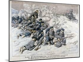 Japanese Attack on a Hospital Train Near Port Arthur, Manchuria, Russo-Japanese War, 1904-null-Mounted Giclee Print